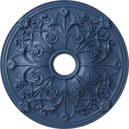 Ekena Millwork Jamie Ceiling Medallion (Fits Canopies up to 3 7/8"), 23 5/8"OD x 3 7/8"ID x 2 1/8"P, Americana CM23JAAMF